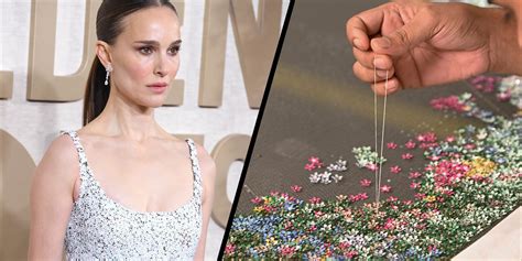 dior actress satin|The making of Natalie Portman's Dior Golden Globes .